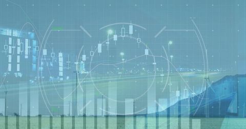 Economic Growth and Renewable Energy Concept with Digital Graphs