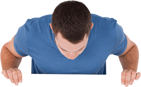 man leaning forward with focused expression on transparent background - Download Free Stock Videos Pikwizard.com