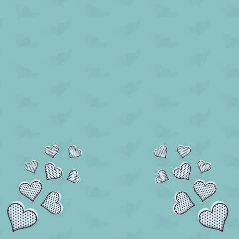Romantic Aquamarine Hearts with Transparent Background Illustration - Download Free Stock Videos Pikwizard.com