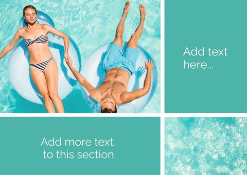 couple relaxing on pool floats promoting relaxation - Download Free Stock Templates Pikwizard.com