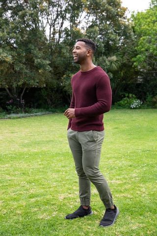 Casual Outdoor Relaxation in Scenic Garden Setting