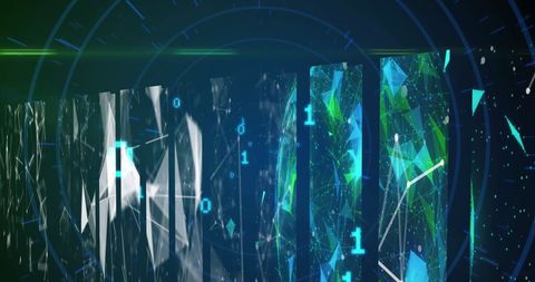 Abstract Digital Binary Code with Geometric Patterns - Download Free Stock Images Pikwizard.com