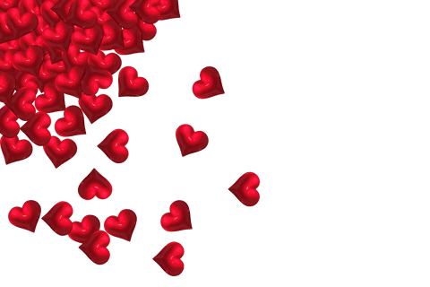 Floating Red Hearts With Copy Space on Transparent Background - Download Free Stock Videos Pikwizard.com