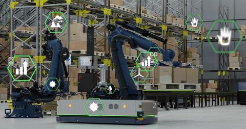 Robotics and Digital Interfaces in Modern Warehouse