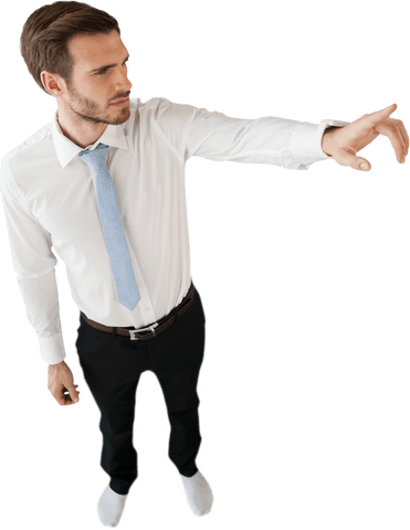 young businessman interacting with transparent interface - Download Free Stock Videos Pikwizard.com