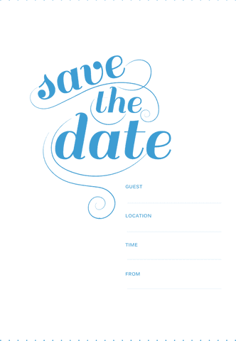 elegant blue save the date design on transparent background - Download Free Stock Videos Pikwizard.com