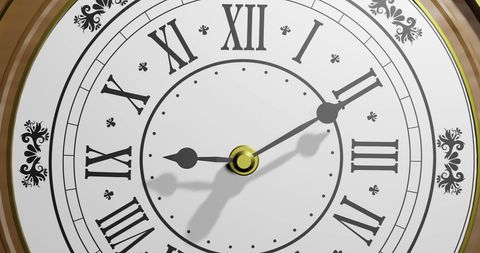 Retro Clock Displaying Ten Past Nine With Vintage Design - Download Free Stock Images Pikwizard.com