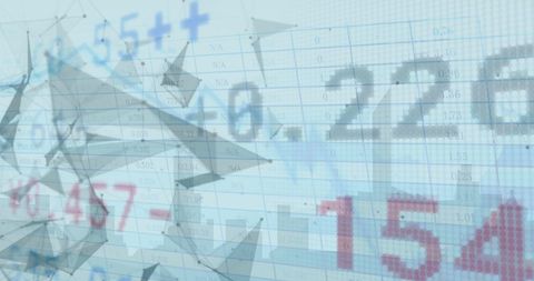 Abstract Digital Financial Data Background with Connectivity Lines - Download Free Stock Images Pikwizard.com