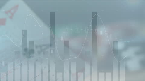 Futuristic Data Overlaid on Wind Turbine Concept