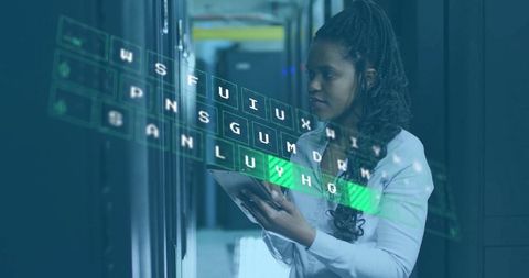 Network engineer using ar interface in modern data center