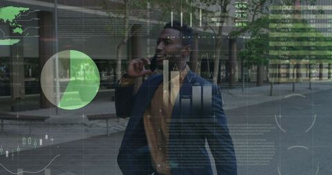 business professional analyzing financial data on the go - Download Free Stock Images Pikwizard.com