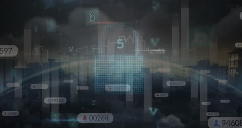 Digital Lock with Data Streams over Cityscape