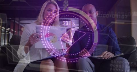 Collaborating on Interactive Data Visualization with Holographic Overlay in Office Lounge