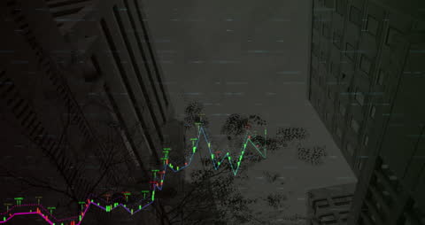 Digital Data Analysis with Urban Cityscape Background