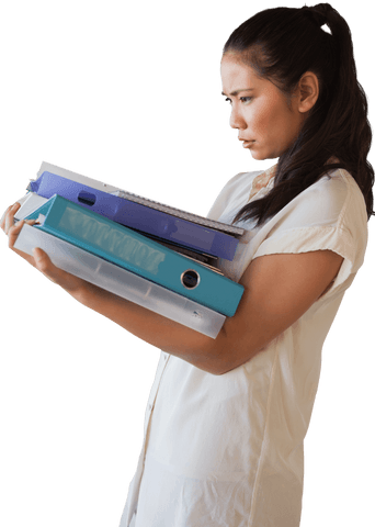 Focused Businesswoman Balancing Work with Transparent Background - Download Free Stock Videos Pikwizard.com