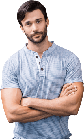 transparent confident young man portrait in casual shirt - Download Free Stock Videos Pikwizard.com