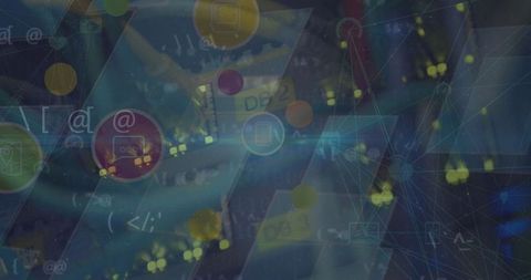 Digital Network with AI Elements in Technology Theme Background - Download Free Stock Images Pikwizard.com
