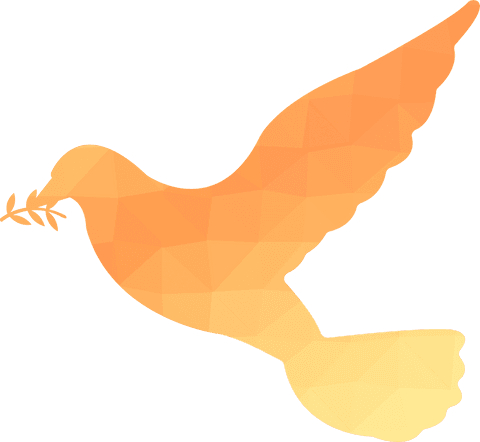 transparent geometric dove with olive branch for peace symbolism - Download Free Stock Videos Pikwizard.com