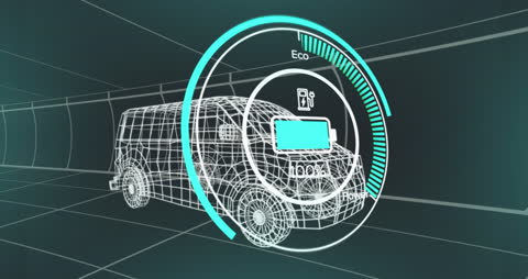 Futuristic Electric Vehicle Interface Concept