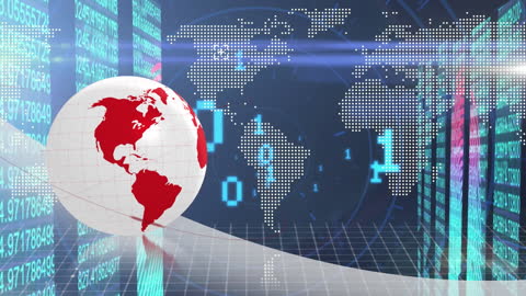 Global Data Interface and Digital World Concept