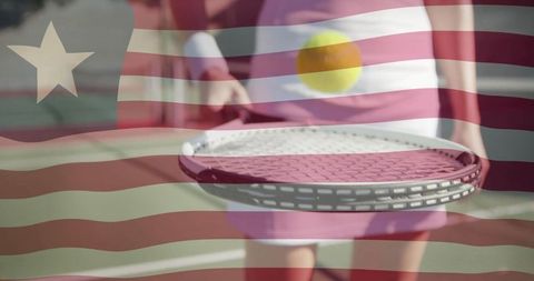 Dual love for tennis and liberia