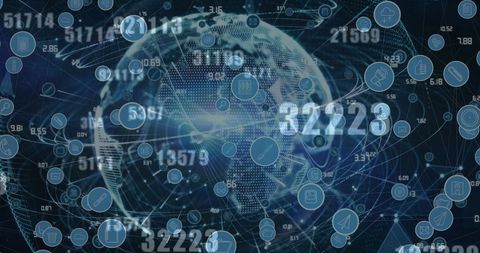 Global Digital Connections Concept With Floating Icons - Download Free Stock Images Pikwizard.com
