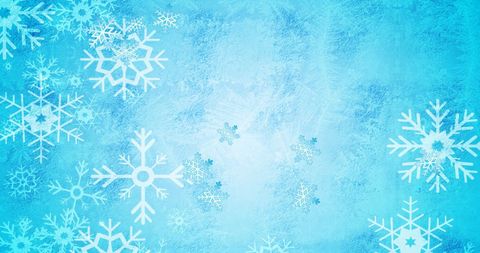 Winter Wonderland with Snowflakes on Icy Blue Background - Download Free Stock Images Pikwizard.com