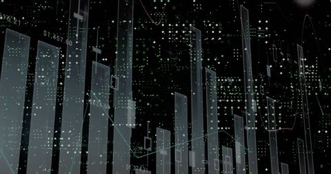 Futuristic Data Analysis in Server Room Background - Download Free Stock Images Pikwizard.com