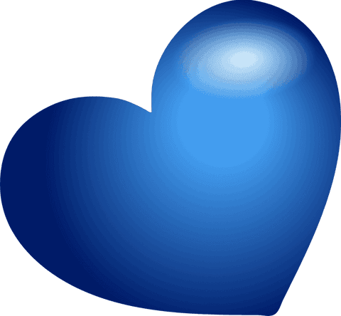 gradient blue heart icon with glossy highlight - Download Free Stock Videos Pikwizard.com