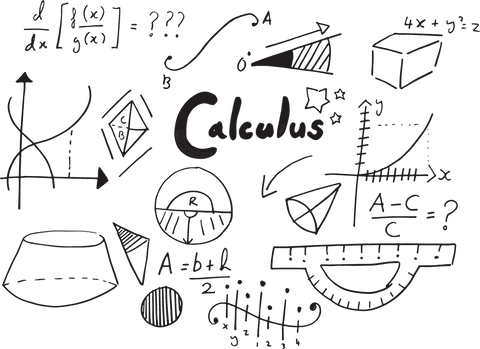 Transparent Calculus Doodles with Geometric Shapes and Formulas - Download Free Stock Videos Pikwizard.com
