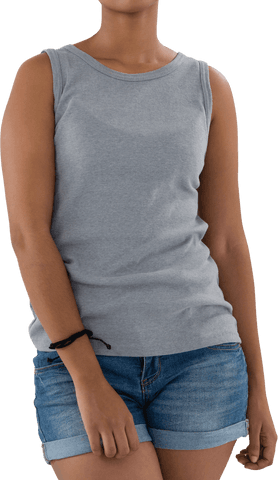 Silhouette of Woman in Casual Attire with Transparent Background