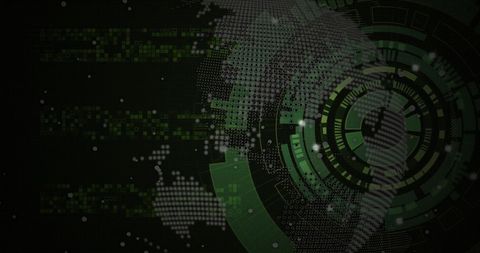 Futuristic Data Processing in Digital World Map Interface - Download Free Stock Images Pikwizard.com