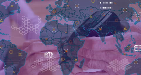 Technological Global Connectivity and Network Communication Concept