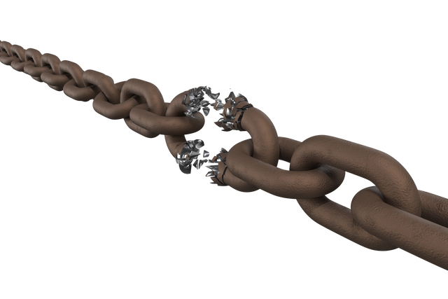 Transparent 3D Illustration of Broken Rusty Chain Link - Download Free Stock Videos Pikwizard.com