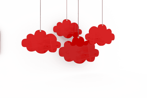 vibrant red sale tags in cloud shapes on transparent background - Download Free Stock Videos Pikwizard.com