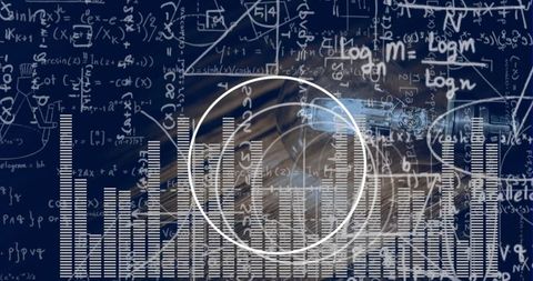 Innovative data visualization with tech interface for analytics