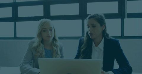 Professional Women Collaborating in Bright Office