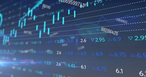 Dynamic Display of Stock Market Trends and Data - Download Free Stock Images Pikwizard.com