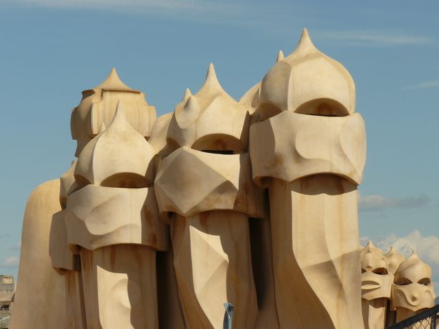 Unique Modernist Architectural Chimneys Under Clear Sky - Download Free Stock Images Pikwizard.com