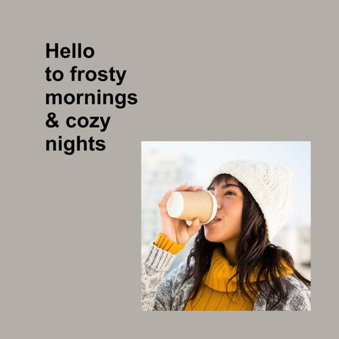 winter morning vibes with coffee and cozy attire - Download Free Stock Templates Pikwizard.com