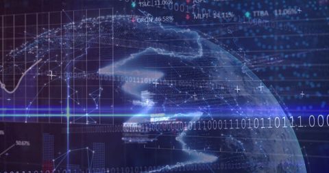 Global Financial Data Connections and Digital Interface - Download Free Stock Images Pikwizard.com