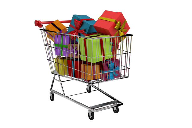 Shopping Cart Full of Colorful Gifts Transparent Background - Download Free Stock Videos Pikwizard.com