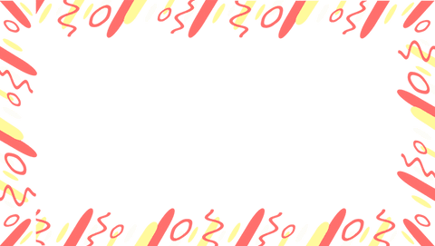 flat design coral-yellow rush pattern frame transparent background - Download Free Stock Videos Pikwizard.com