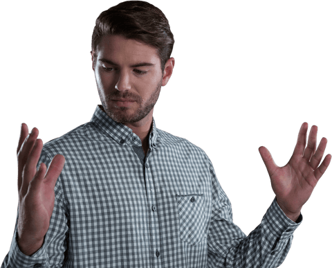 man gesturing empty hands transparent background - Download Free Stock Videos Pikwizard.com