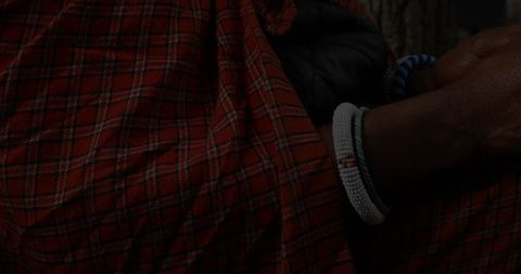 Maasai attire heritage with beaded jewelry