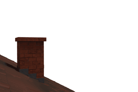 red brick chimney on sloped roof transparent background illustration - Download Free Stock Videos Pikwizard.com