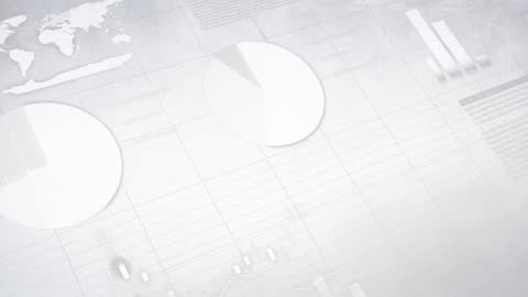 Animated Financial Data Processing Visualization on Neutral Background