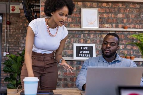 Creative Teamwork in Modern Urban Workspace