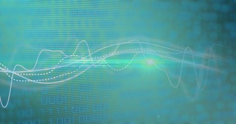 Abstract Tech Background with Graphs and Binary Code - Download Free Stock Images Pikwizard.com