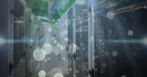 Digital Servers in Modern Data Center with Light Reflections - Download Free Stock Images Pikwizard.com